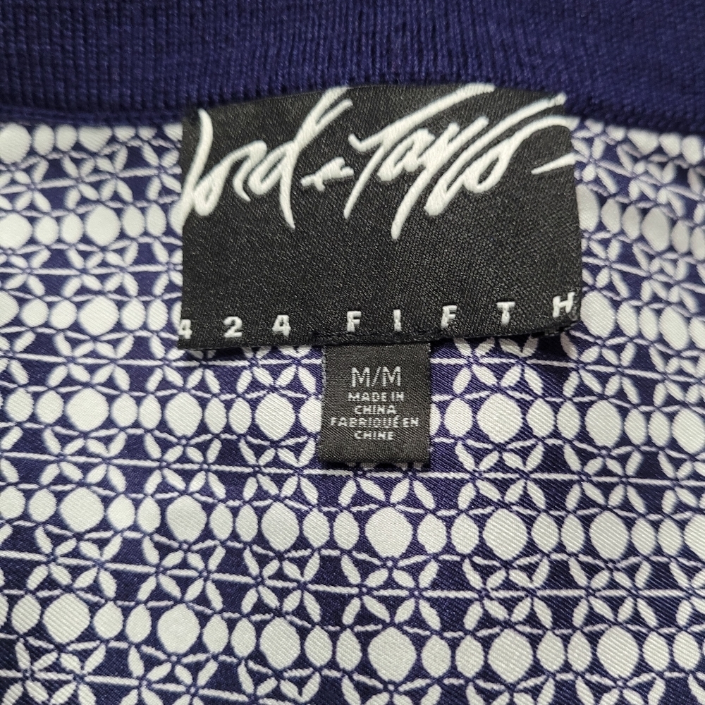 Lord & Taylor Merino Wool and Silk Cardigan Sweater size M - Picture 5 of 8